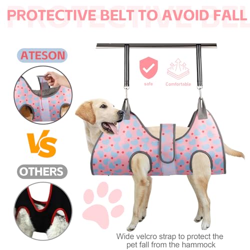 Pet Grooming Hammock for Cats & XS Small Dogs with Nail Clippers