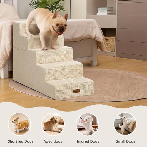Dog Steps for High Bed (Beige)