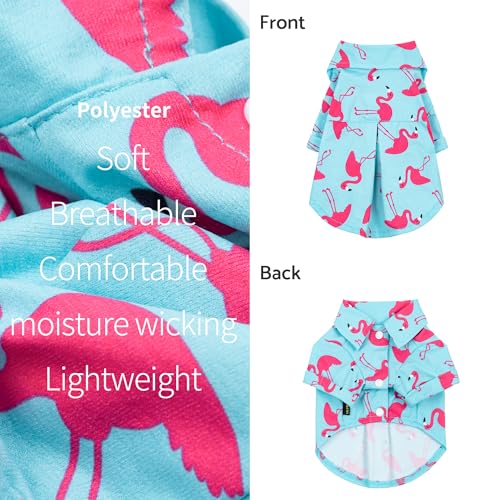 Flamingo Hawaiian Dog Shirt (XX-Large / Flamingo)