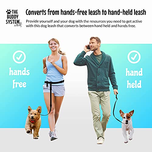 Hands Free Dog Leash (Small Dog System (Large Belt (27"- 50" Waist)) / Black)