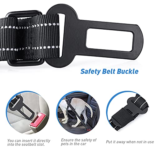 Tactical Bungee No Pull Strong Dog Leash (Rflective Black)
