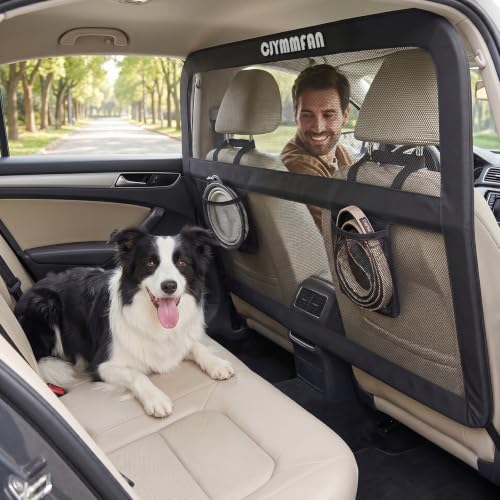Dog Barrier for Car Back Seat & Cargo Area with Wider Coverage (Medium-for Mid Sedan/Compact & Mid SUV/Mid Truck)