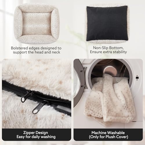 Dog Bed Medium Size Dog (Beige / M (30"x24"x8"))