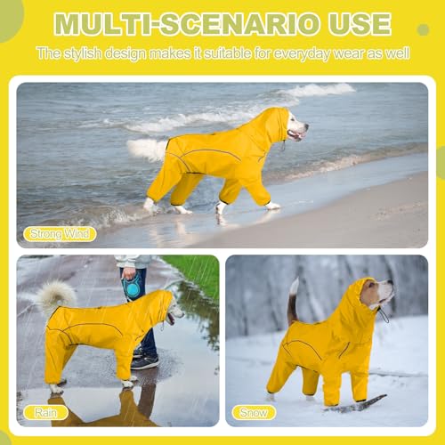 ADINIKIA Dog Raincoat (XXL / LightYellow)