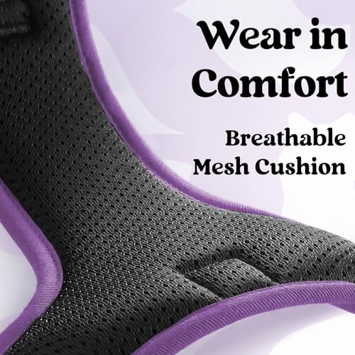 Dog Harness for Large (X-large / Black & Purple)