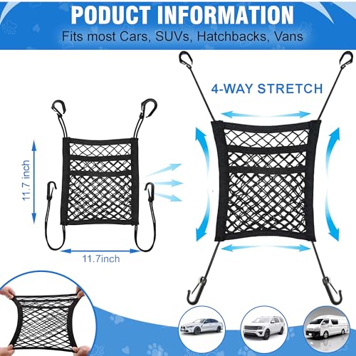 Universal Dog Car Net Barrier (3-Layer Mesh)