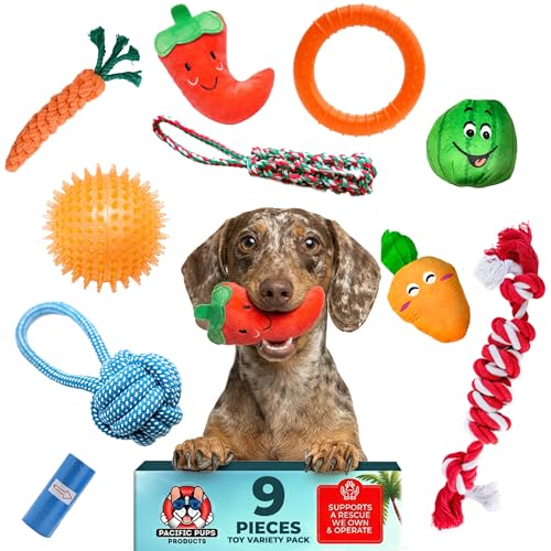 9 Pack Dog Toys for Small & Medium Dogs (9 Count / 9 Pack)