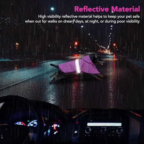 Waterproof Dog Raincoats (Small / Pink)
