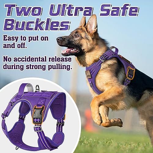 Tactical Dog Harness for Small (Purple / Small)