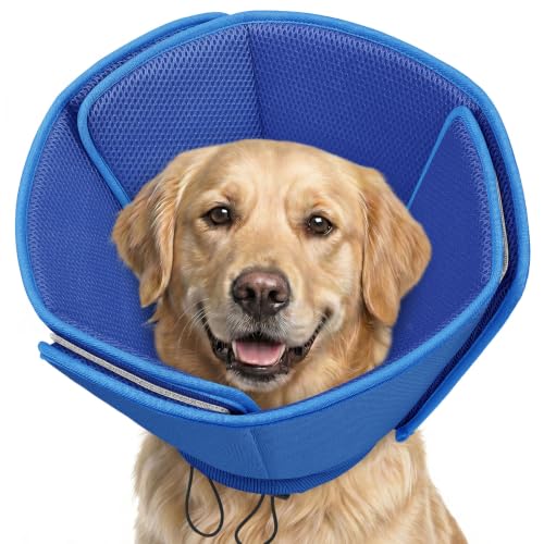 Soft Dog Cone Collar Anti (Blue / X-Large)