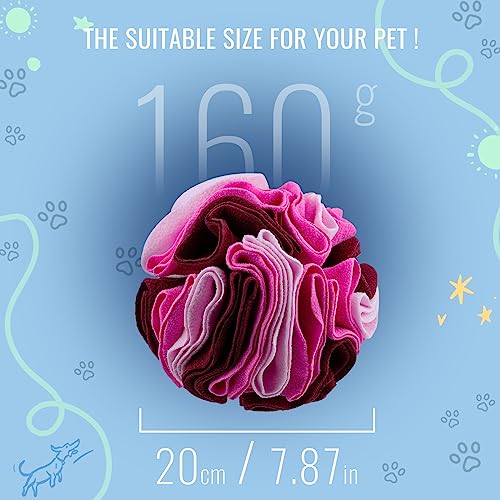 Pet Snuffle Ball (Fantasy pink / 20cm)