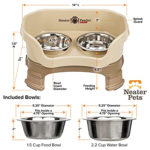 Neater Feeder Deluxe Mess (Small + Standard Bowl / Cappuccino)