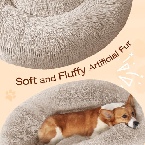 Dog & Cat Bed (23" / Cream Brown)