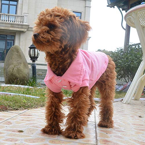 Basic Dog Polo Shirts Premium Cotton (XS (-6lbs) / Pink)