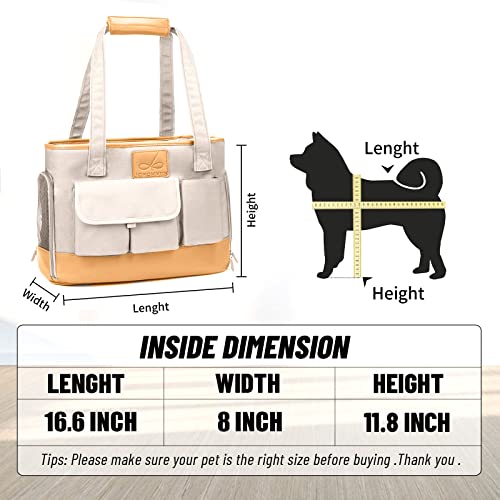 Dog Carrier Cat Carrier (Beige)