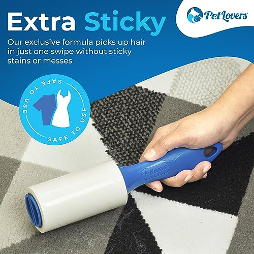 Extra Sticky Lint Roller Ultimate Value Set 800 Sheets for Pet Hair Removal