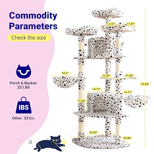 73in Fan Shaped Space (White & Black Spot)
