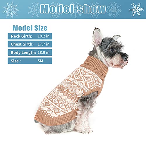 Dog Sweater Argyle (Small / Cream)