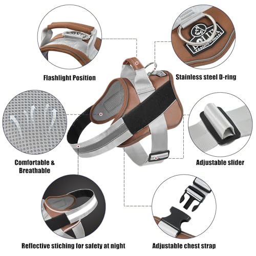 Dog Harness No (Small (Pack of 1) / Brown)