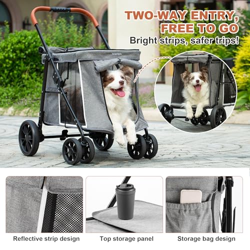 Medium Dog Stroller (Grey)