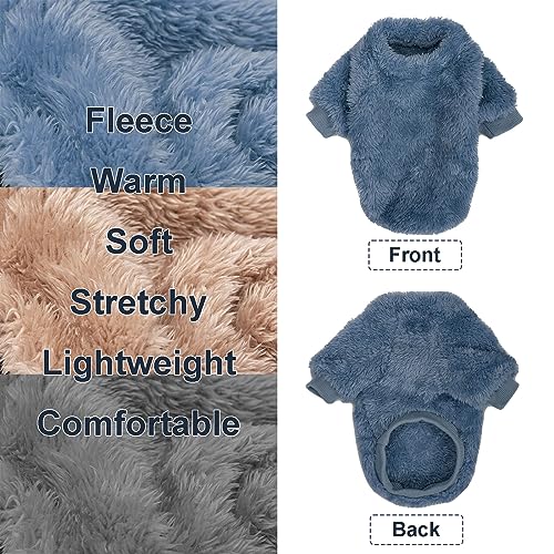3 Pack Dog Sweaters (Medium / Blue+Lt Coffee+Dark Grey)