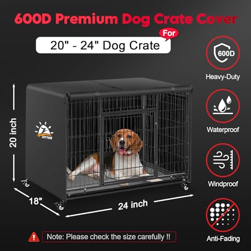 Dog Crate Cover 24 Inch (24.0"L x 19.0"W x 19.0"H)