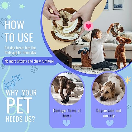 Pet Snuffle Ball (Milk tea brown / 10cm)