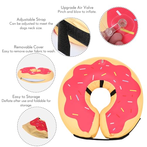 Inflatable Dog Cone (Grapefruit / L+(11"-14"))