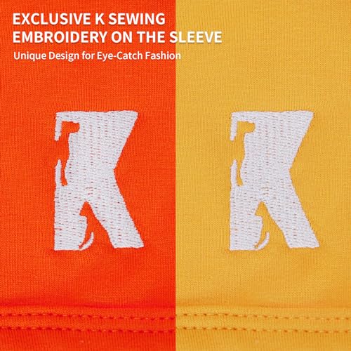 Dog Shirts Soft Plain Solid T (Yellow & Orange / 2XL-(20~30lb) | Chest(~24"))