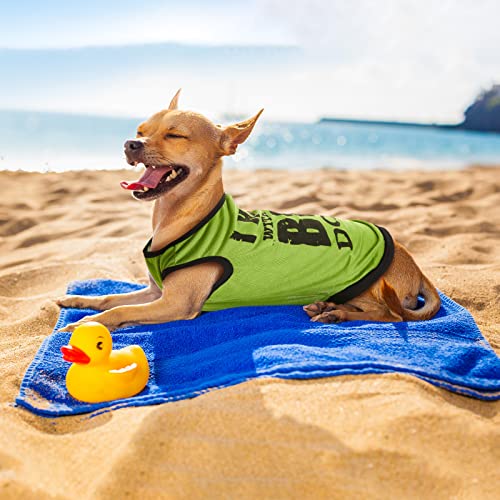 8 Pieces Dog Shirts Boy Funny Printed Puppy Clothes Summer Male Soft Dog Clothes Breathable Pet T Shirts Outfits Puppy Clothing Fit for Small and Medium Dogs (Medium)