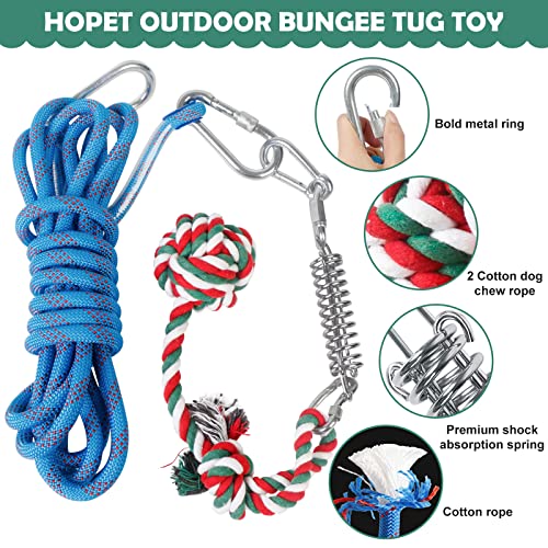 Dog Outdoor Bungee Hanging Toy (1-Blue)
