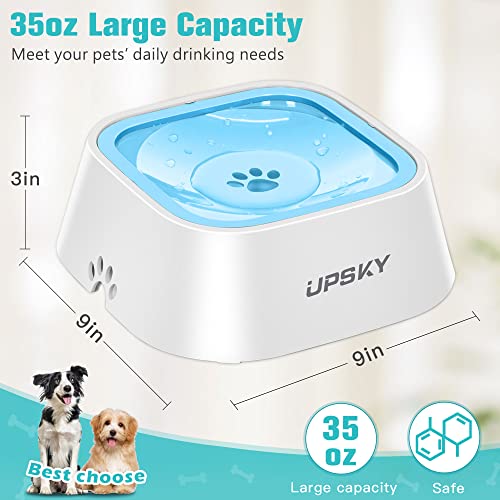 35oz No Spill Pet Water Bowl (Blue)