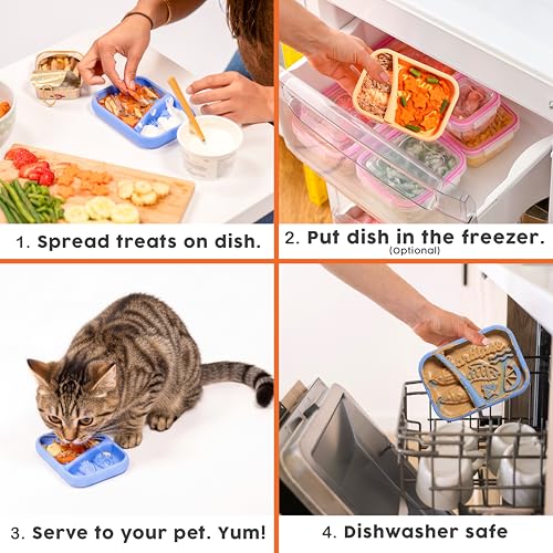Sardina Silicone Lick Mat + Slow Feeder for Cats & Small Dogs (Melon / Sardina)