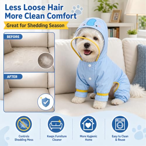 Dog Raincoat with Removable Boots (Orange Carrot / S(3-6lb))
