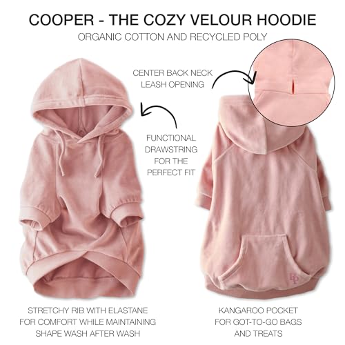 Cooper II Dog Hoodie (Pink / X-Large (55-80 lbs))