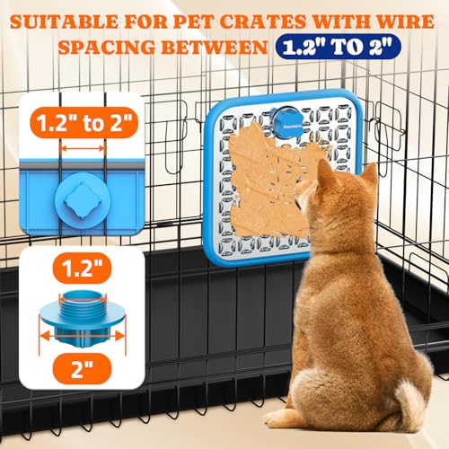 Stainless Steel Large Lick Mat for Dogs (blue / 2pack)