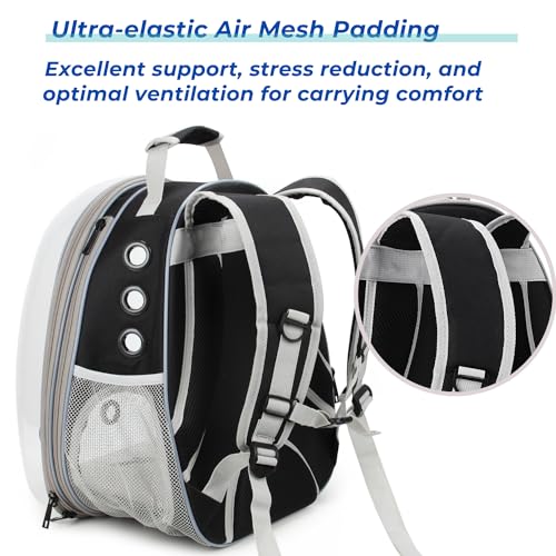 Cat Carrier Backpack (Back Expandable-Black)
