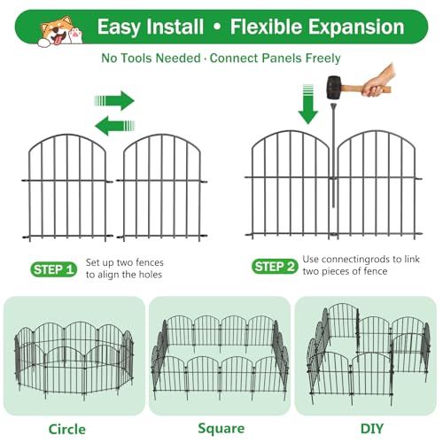 No Dig Garden Fence Panels (17in(H) x 21ft(L))