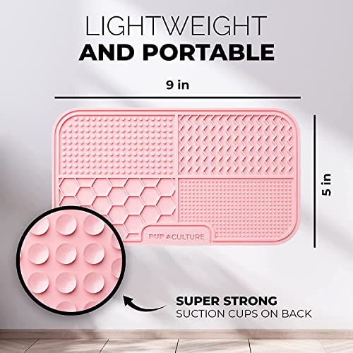 Dog Lick Mat for Dogs (2 Pack / Pink/Lavender)