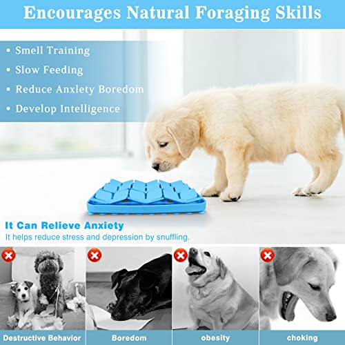 Snuffle Mat for Dogs (S-8"X8" / Blue-S)