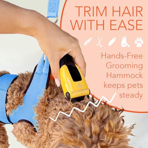 Pet Grooming Hammock (Blue)