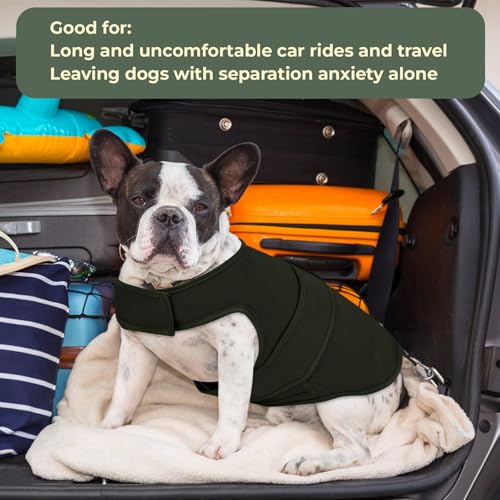Dog Anxiety Vest Calming Jacket for Small Medium Large Dogs (Darkgreen / XX-Large)