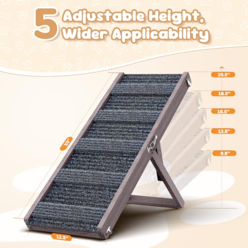 Dog Ramp for Couch Foldable (Grey Purple / 32")