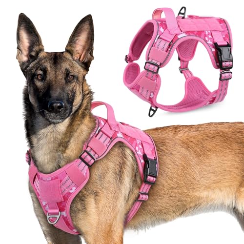 Tactical Dog Harness for X (Pink camo / X-Large)