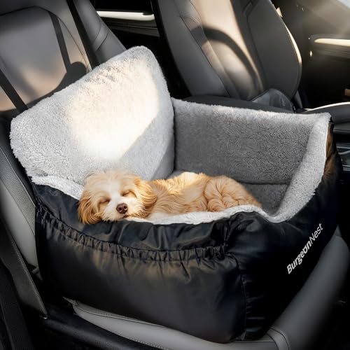 Dog Car Seat for Small Dogs & Cats Under 25 lbs (Black / Small)