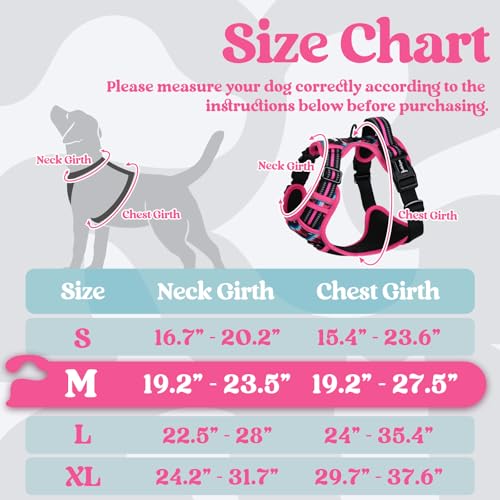 Dog Harness Medium Sized (Medium / Mountain Rose)