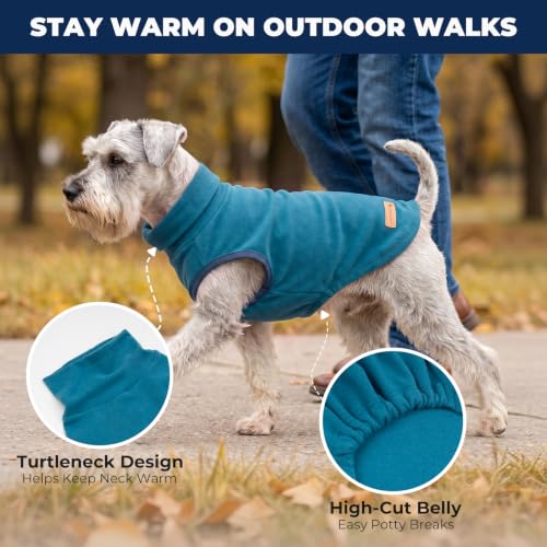 Dog Sweater Soft Fleece Warm Turtleneck Dog Sweaters for Large Dogs (XXX-Large / Blue)
