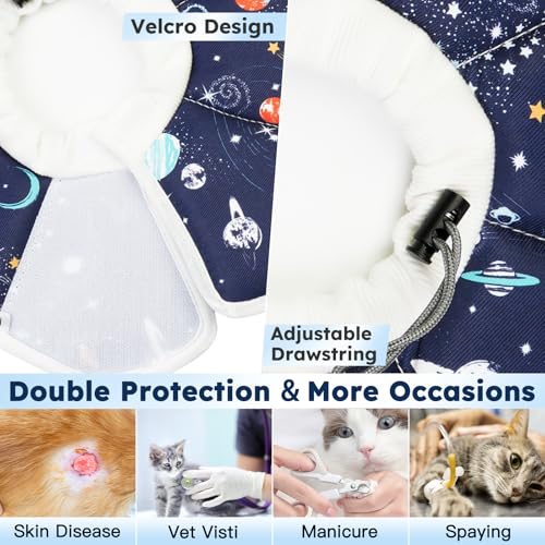 Cat Cone Collar Soft (Dark Blue / Small)