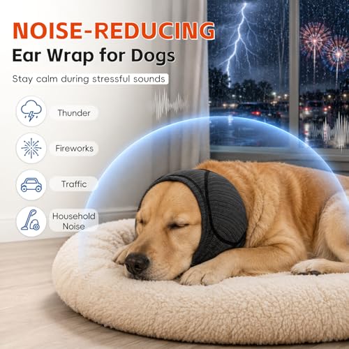 Dog Ear Muffs (Grey / X-Large(Head Circle:20"-24"))