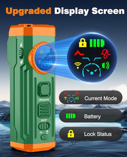 2026 Upgraded Smart Display Anti Barking Device for Dogs (Green)